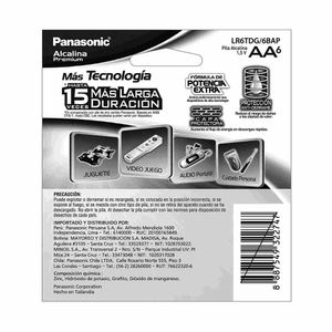 Pila Alcalína PANASONIC AA Blíster 6un