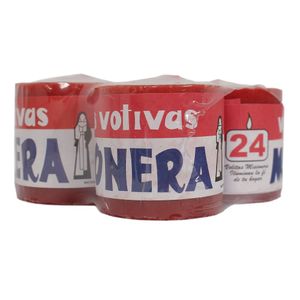 Vela Misionera MISIONERA Votiva Tipo 24CC Paquete 4un
