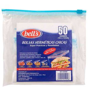 Bolsas Herméticas BELL'S Chicas Paquete 50un