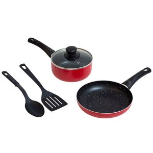 Juego de Ollas VIVA HOME Negro 5pzas