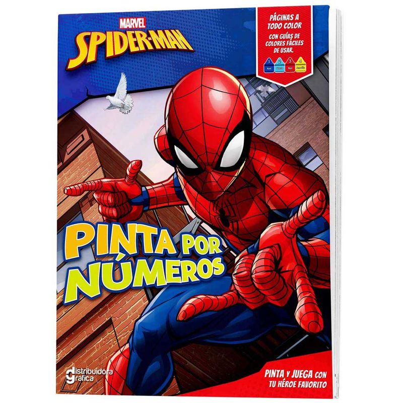 Cuaderno de Actividades DGNOTTAS Pinta por Números Spiderman | 399832