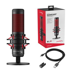 Micrófono Hyper X Quadcast para Streamers y Gamers