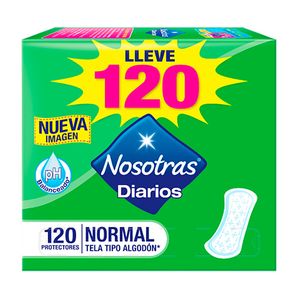 Protectores Diarios Normal Nosotras - Caja 120 UN