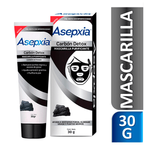 Mascarilla Facial Asepxia Carbón Detox - Tubo 30 G