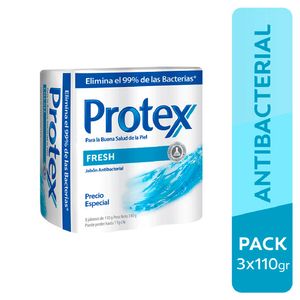 Jabón Antibacterial Protex Fresh - Pack 3 UN