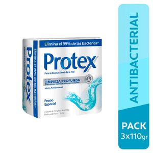 Jabón Corporal Limpieza Profunda Protex - Pack 3 UN