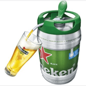 Cerveza Barril Heineken de 5 Litros