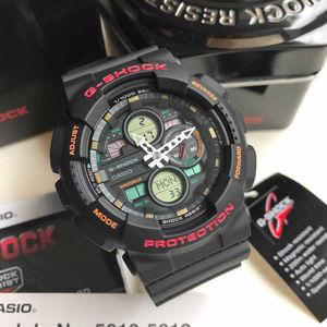 Reloj Casio G-Shock GA140-1A4 Para Hombre Analógico Digital Acuático Luz LED Negro