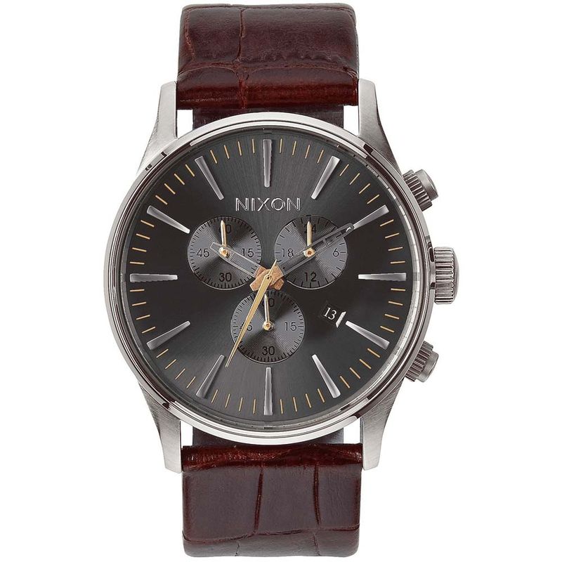Reloj Nixon Sentry A4051887 Para Hombre Fecha Cronómetro Correa de
