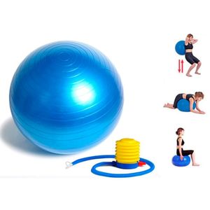 Pelota Yoga 75cm Azul Pilate + Inflador