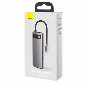 Hub USB Tipo C 8 en 1 Baseus Gigabit 4K