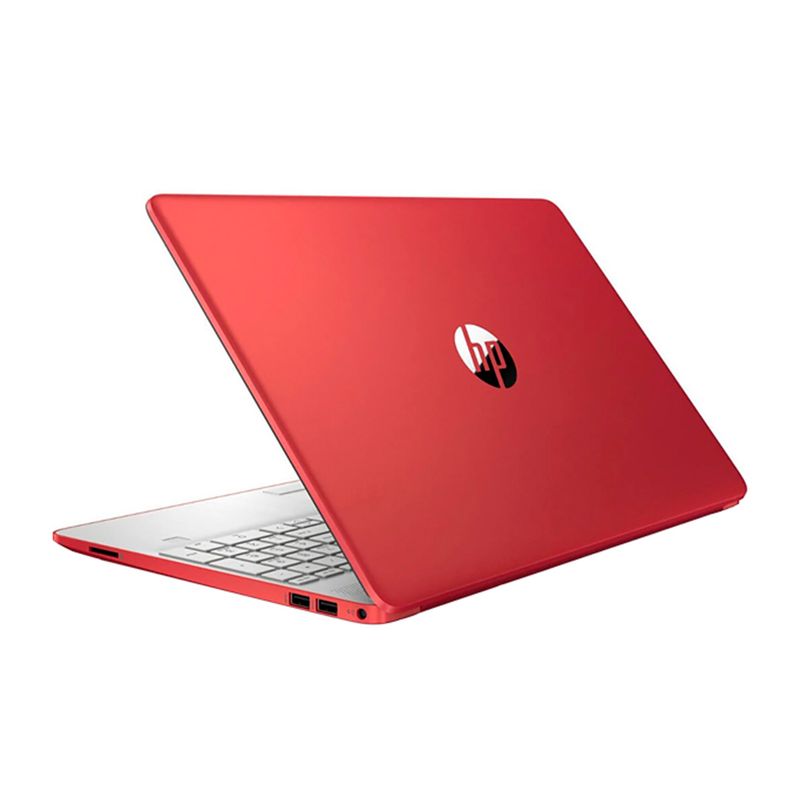 Laptop hp 15 dw0083 15 6 pentium 4gb 128gb ssd scarlet red real plaza