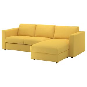 Mueble Seccional Houston Iker Amarillo + 5 Cojines Decorativos