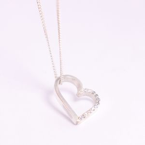 Dije Corazón Swarovski Plata
