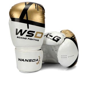 Guantes de Box 12 Onzas WSD Blanco