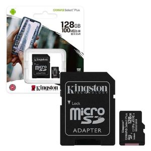 Memoria Micro SD Kingston Canvas Select Plus 128GB Clase 10