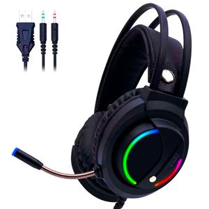 Audífonos Gamer D5000 PRO Luces RGB Free Fire Call of Duty PUGB