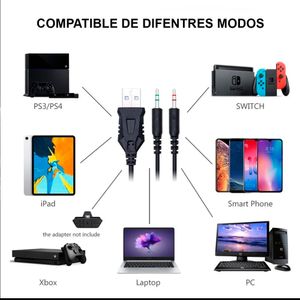 Audífonos Gamer D5000 PRO Luces RGB Free Fire Call of Duty PUGB