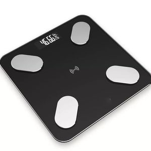 Balanza Digital Inteligente Bluetooth IMC Edad Corporal Negro