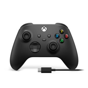 Mando Inalámbrico Xbox One Series X-S PC + Cable USB para Windows 10 Negro Carbon