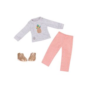 Outfit Chaleco Gris Glitter Girls