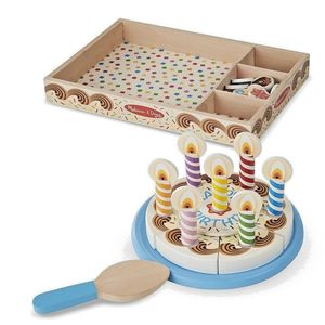 Torta Cumpleaños Azul de Madera Melissa & Doug