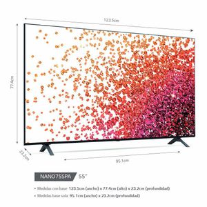 Televisor LG NanoCell 4K ThinQ AI 55" 55NANO75 2021