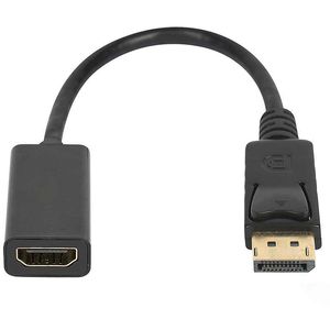 Adaptador Convertidor Display Port Dp a HDMI Dp Macho a HDMI Negro