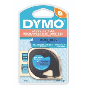 Cinta Dymo Digital Color Azul Plastificado 12mm. x 4m.