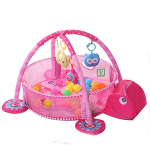 Gimnasio de Bebe Didáctico 3 en 1 Ideal con Pelotas Rosado