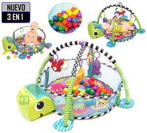 Gimnasio de Bebe Didáctico 3 en 1 Ideal con Pelotas Verde