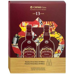 Whisky CHIVAS REGAL 13 Años Botella 700ml Paquete 2un