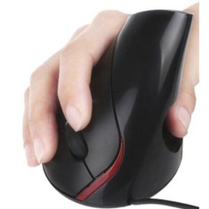 Mouse Vertical Optico Ergonómico USB Evita Tunel Carpiano Negro