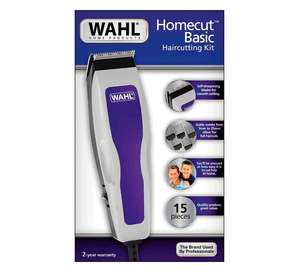 Maquina de cortar cabello WAHL HomeCut Basic 09314-2818 15Pzas - Azul
