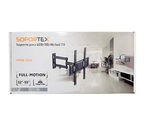 Rack Móvil Para Soportex TV 32 a 55 MTEX-3255 - Negro