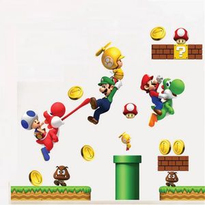 Pegatinas de Mario Bros Decoración de Pared Muebles Mod C