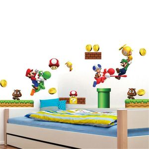 Pegatinas de Mario Bros Decoración de Pared Muebles Mod C