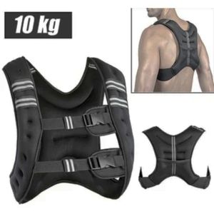 Chaleco con Peso Ergonómico Negro 10kg Importado