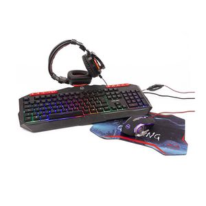 Kit Gamer 4 en 1 Halion Poseidon Ha-850c Teclado + Mouse + Auriculares con Microfono + Pad Gaming