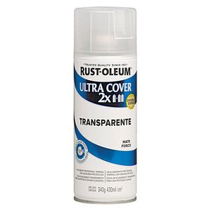 Aerosol Multiusos Rust Oleum Ultra Cover 2x Transparente Satinado 340 gr