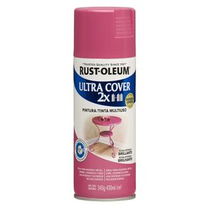 Aerosol Multiusos Rust Oleum Ultra Cover 2x Rosa Intenso Brillante 340 gr