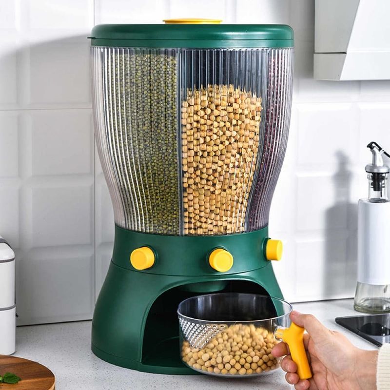 DISPENSADOR GRANOS Y CEREALES GIRATORIO