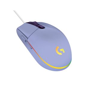 Mouse Gaming Logitech G G203 Lightsync RGB 8000 DPI 6 Botones Lila