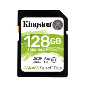 Memoria SD Kingston 128GB Canvas Selet Plus UHS-I 100Mb/s