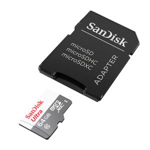 Memoria Micro SD Sandisk Ultra 64GB UHS-I C/Adaptador 100Mb/s