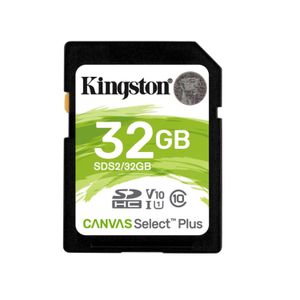 Memoria SD Kingston 32GB Canvas Select Plus UHS-I 100Mb/s