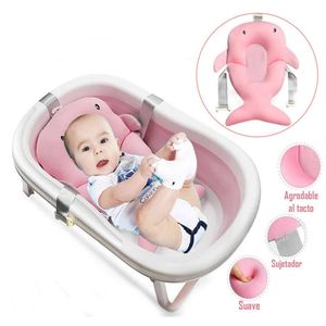 Almohadilla Cojín para Tina de Baño Rosado Delfin