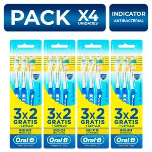 Cepillo Dental Oral B Indicator x3 unidades PackX4