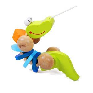 Cocodrilo De Madera  Para Jalar