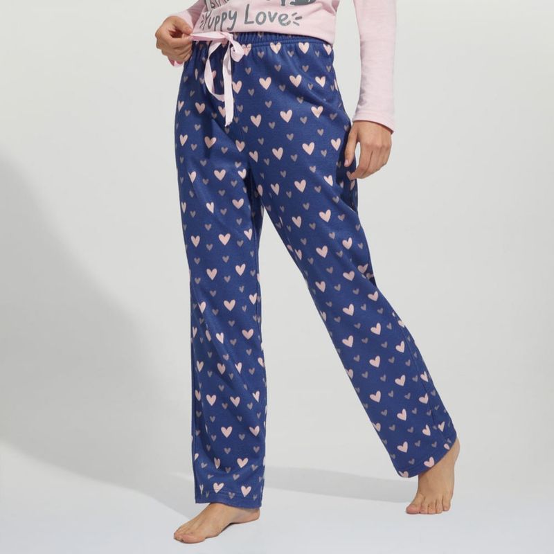 construir Poderoso Rama Pantalón Pijama Mujer Hypnotic Polar Azul Talla L | 439538